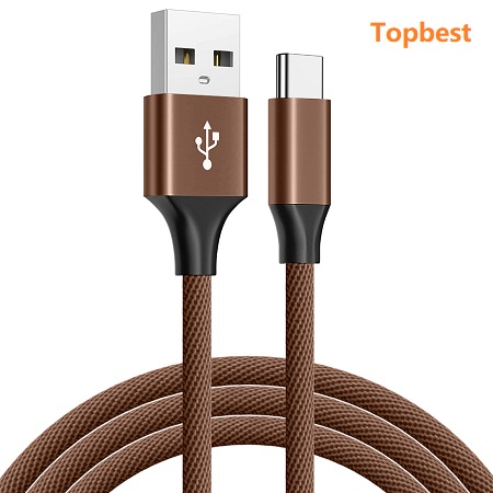 2.4A-1m Fabric braided USB data cable, USB to Type C/USB to Lightning /USB to Micro ,CE RoHS certificated