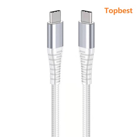 PD 60W 3A Type C to Type C Nylon braided fast charging and data cables ,1m/1.2/1.5/2m length,CE ROHS FCC 