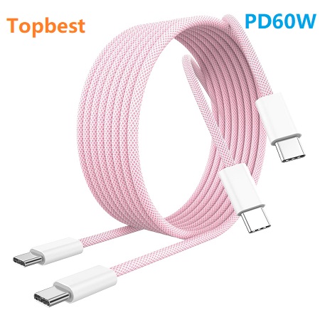 iPhone 16 Charger Cord  60W USB C to USB C Charging Cable Cord Long for iPhone 16/16 Plus/16 Pro/16 Pro Max/15/15 Plus/15 Pro/15 Pro Max, iPad Pro/Air/Mini, Galaxy and more,Pink