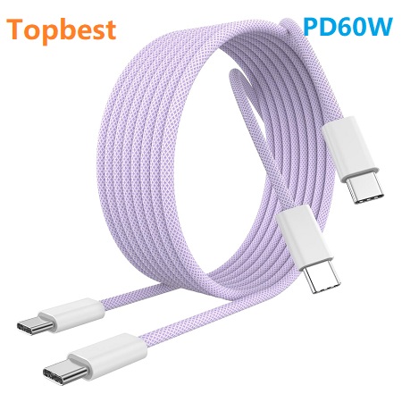 iPhone 16 Charger Cord  60W USB C to USB C Charging Cable Cord Long for iPhone 16/16 Plus/16 Pro/16 Pro Max/15/15 Plus/15 Pro/15 Pro Max, iPad Pro/Air/Mini, Galaxy and more,Purple